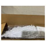 Costway 7-ft Pencil White Artificial Christmas Tree