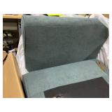 Costway Upholstered Modern Accent Chair Mid-Century Armchair with Sturdy Legs Grey
