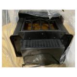 HOMCOM Electric Fireplace Heater, Freestanding Fireplace Stove with Realistic Logs and Flame Effect, 750W/1500W, Black