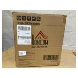 HOMCOM Electric Fireplace Heater, Freestanding Fireplace Stove with Realistic Logs and Flame Effect, 750W/1500W, Black