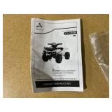 Aosom 6V Battery Powered Electric ATV, Quad Four Wheeler Ride On Toy Car w/ LED Headlights for Kids Toddlers, Red