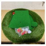 ULTIMATE Floating Golf Green Mat for Pool, w/Hitting Mat, Golf Balls, Flag and Tee for Golf Practice Golf Game