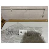 Costway 59-in W x 28.5-in H White Steel Garden Bench