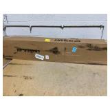 Costway NP12389NY 10 ft. Solar Offset Hanging Umbrella with Base & LED Lights - Navy