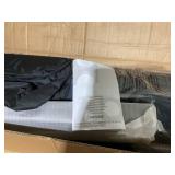 Costway NP12389NY 10 ft. Solar Offset Hanging Umbrella with Base & LED Lights - Navy