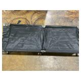 LOT OF 2 YSSOA Folding Camping Cot with Storage Bag for Adults, Portable and Lightweight Sleeping Bed for Outdoor Traveling, Hiking, Easy to Set up (Color: Black)