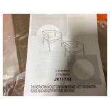 Costway Upholstered Armchairs Set of 2 with Cozy Backrest and Padded Seat Cushion-Brown (Maybe Missing Hardware. Attempted To Assemble)