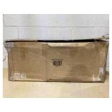 COSTWAY Outdoor Patio Bar Chair Set of 6, Folding Bar Height Stool with Metal Frame & Footrest, Patio Bar Stool for Balcony, Garden & Poolside (6, Coffee)