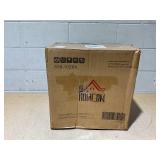 HOMCOM End Tables Set of 2, Nesting Tables with Storage, Round Accent Side Tables with Removable Top for Living Room, Black/ Brown