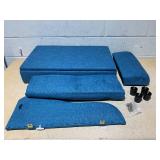 PawHut Pet Sofa Dog Sofa for Small Dogs with Storage, Dark Blue