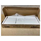 HOMCOM Small Toilet Paper Cabinet, Bathroom Corner Cabinet with Doors and Shelves for Paper Shampoo, White