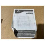 HOMCOM 28" Wooden Christmas Tree Collar Box, Dark Distressed Wood