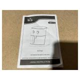 HOMCOM Air Fryer, 1700W 6.9 Quart Air Fryer Oven with 360° Air Circulation, Adjustable Temperature, Timer and Nonstick Basket for Oil Less or Low Fat Cooking