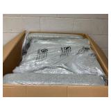 HOMCOM Accent Lounge Rocking Chair with Solid Curved Wood Base and Linen Padded Seat, Grey