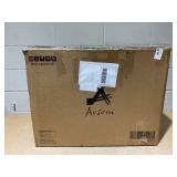 Aosom 2-in-1 Pet Bike Trailer for Small Dogs, Road-Visibility Dog Stroller Bicycle Carrier, Weather-Strong Bike Wagon Trailer Sidecar Attachment, White (Damaged One Rim is Bent)