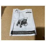 Aosom 2-in-1 Pet Bike Trailer for Small Dogs, Road-Visibility Dog Stroller Bicycle Carrier, Weather-Strong Bike Wagon Trailer Sidecar Attachment, White (Damaged One Rim is Bent)