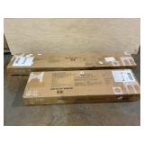 Costway Twin Over Full Convertible Bunk Bed with Twin Trundle-White 60