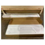 Costway Twin Over Full Convertible Bunk Bed with Twin Trundle-White 60"W x 78"D x 60"H