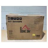 HOMCOM Massage Office Chair, Heated Reclining Computer Chair with 6 Vibration Points, Armrest and Remote, Pink (Damaged: Gas Cylinder See Photos)