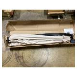 Solar-Powered Patio Offset Umbrella with 112 LED lights