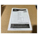 HOMCOM Fold-out Convertible Office Desk, Wall Mount Computer Desk with Blackboard and Side Shelf, White