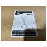 HOMCOM Backless Wobble Chair, Adjustable Active Ergonomic Stool Chair, with Rocking Motion, Padded, Red