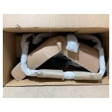 HOMCOM Home Office Chair, Modern Computer Desk Chair, Task Chair with Upholstered PU Leather, Adjustable Height, Swivel Wheels, Black