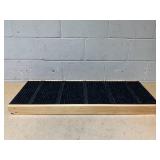 PawHut Elevated Dog Ramp for Bed, Foldable and Height Adjustable Pet Ramp for Cats with Non-Slip Finish, Pine 35.5" L x 16" W x 24" H, Black