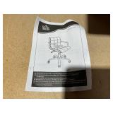 HOMCOM Home Office Chair, Modern Computer Desk Chair, Task Chair with Upholstered PU Leather, Adjustable Height, Swivel Wheels, Black