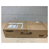 PawHut Elevated Dog Bowls with Slow Feeder Dog Bowl, Stainless Steel Food Water Bowl, Storage for Large Sized Dog, Oak