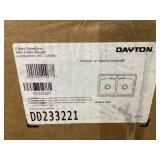Dayton® Stainless Steel 33" x 22" x 7-1/16" 1-Hole Equal Double Bowl Drop-in Sink