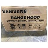 Samsung 36" Bespoke Smart Wall Mount Hood, LCD Display & Touch Control, Triple Air Sensor, Low Noise, WiFi Connected, Clean Deep Charcoal, NK36CB700W33AA (Missing Part: Damper)