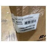 Samsung 36" Bespoke Smart Wall Mount Hood, LCD Display & Touch Control, Triple Air Sensor, Low Noise, WiFi Connected, Clean Deep Charcoal, NK36CB700W33AA (Missing Part: Damper)