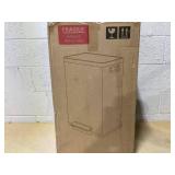 SIMPLI-MAGIC 50 Liter / 13.2 Gallon Soft-Close, Smudge Resistant Trash Can with Foot Pedal and Built in Filter- Stainless Steel, Sleek Finish