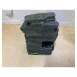 Alpine Corporation 13" Resin Waterfall Tabletop Fountain with LED Lights Gray - Alpine Corporation: Indoor Sculptural Fountain, Electric Powered, 2 Basins