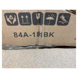 Outsunny 2-Seater Patio Swing Chair, Outdoor Adjustable Canopy Porch Swing with Armrests, Texeline Fabric and Steel Frame, Black