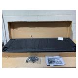 Outsunny 2-Seater Patio Swing Chair, Outdoor Adjustable Canopy Porch Swing with Armrests, Texeline Fabric and Steel Frame, Black