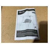 Outsunny 2-Seater Patio Swing Chair, Outdoor Adjustable Canopy Porch Swing with Armrests, Texeline Fabric and Steel Frame, Black