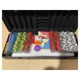 Soozier 500PCs 14 Gram Clay Poker Chips Set Casino Poker Chips with Aluminum Case, Playing Cards, Dealer Button, 5 Dices