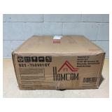 HOMCOM Cute Office Chair, Desk Chair with Button Tufted Velvet-Feel Fabric, Swivel Computer Vanity Chair, Gray