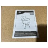 HOMCOM Cute Office Chair, Desk Chair with Button Tufted Velvet-Feel Fabric, Swivel Computer Vanity Chair, Gray