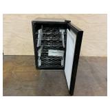 EUHOMY 45 Bottle Wine Cooler Refrigerator, Small Wine Fridge for Red, White and Champagne, 4.5 Cu.ft Mini Fridge with Adjust Temperature, Black