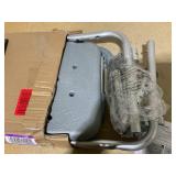 Medline Knockdown Shower Chair With Arms Aluminum Gray 1Ct