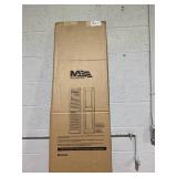 LOT OF 2 Builders Edge 14.5 in. x 52 in. Louvered Vinyl Exterior Shutters Pair in Black