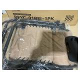 Elevon Zero Gravity Chair with Cup Holder & Removable Pillow, Adjustable Reclining Outdoor Patio Folding Chairs for Adults Portable Lounge Chair Furniture for Poolside, Lawn, Beach, Camping, Beige