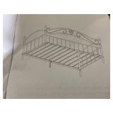 Costway Twin Size Metal Daybed Frame with Headboard for Bedroom