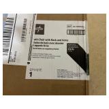 Medline Shower Chair with Backrest and Padded Armrests Aluminum 350lbs Gray 1Ct