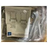 Medline Shower Chair with Backrest and Padded Armrests Aluminum 350lbs Gray 1Ct