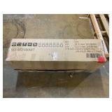 HOMCOM Vanity Desk Set with Mirror and Lights, Cushioned Stool, Storage Drawer, Cabinet, Shelves for Bedroom, White 42" W x 15.9" D x 54.1"H