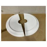 Ekena Millwork Crendon 24.125-Inches W x 24.125-Inches L Architectural Primed Polyurethane Split Ceiling Medallion (WHITE)